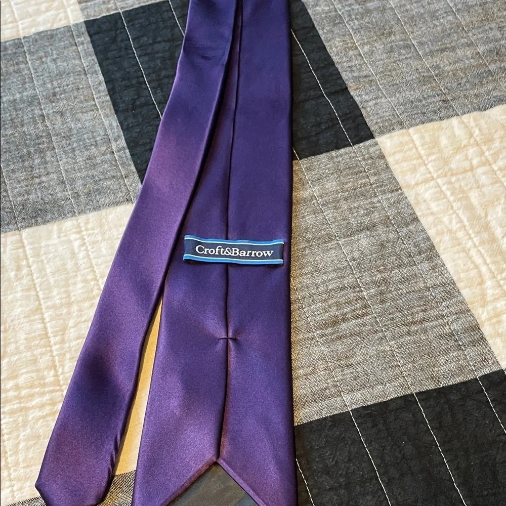 Croft & Barrow Rich Purple Men's Tie